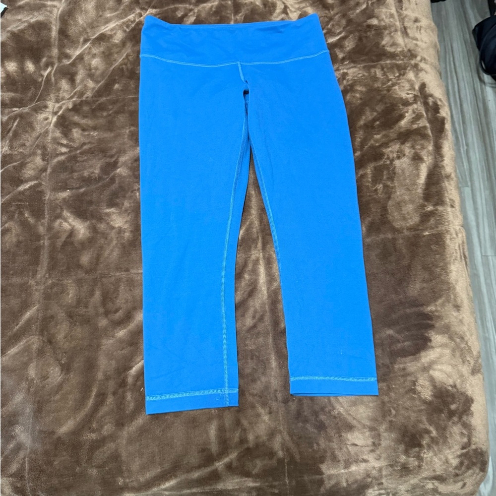 lululemon athletica Bright Blue Crop Leggings